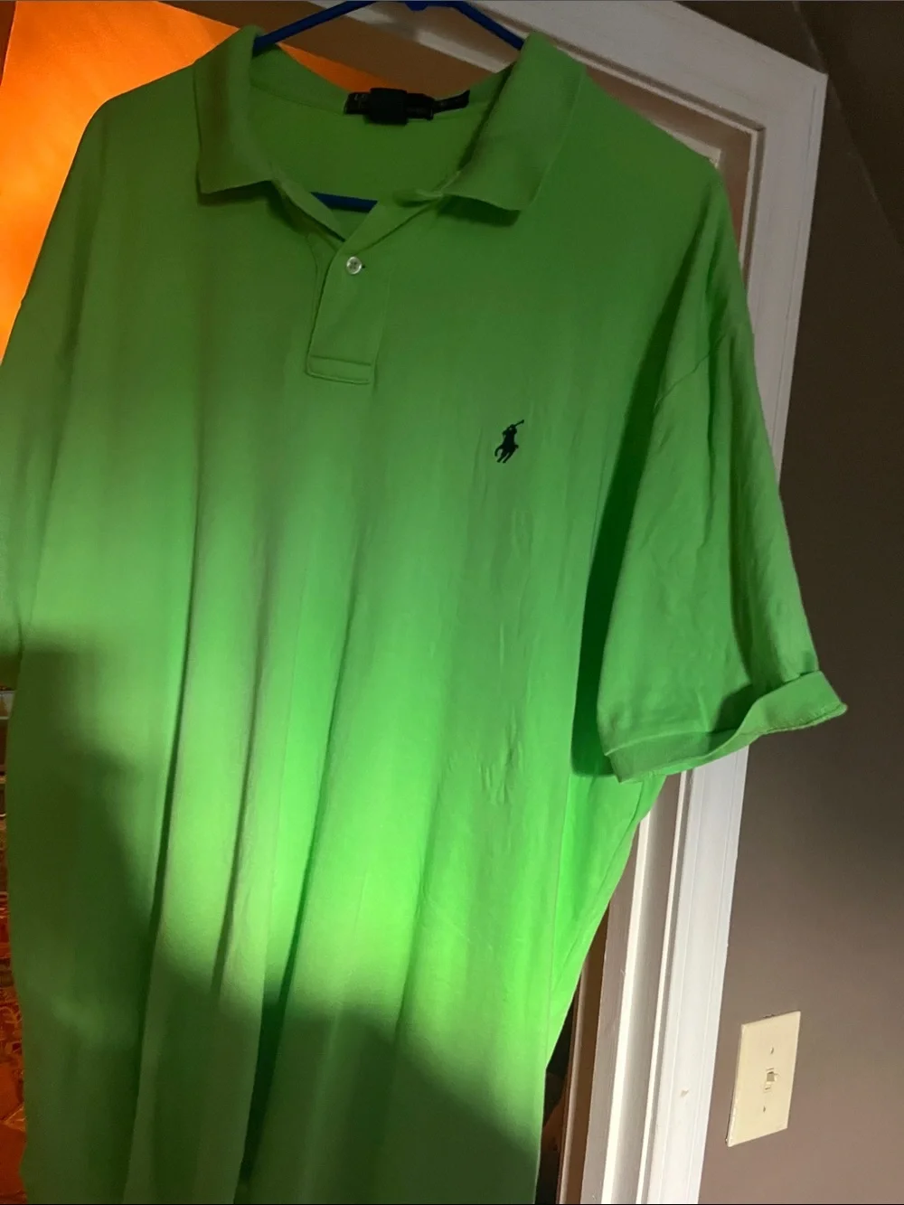 Ralph Lauren Polo Shirt in Neon Green with Navy Pony